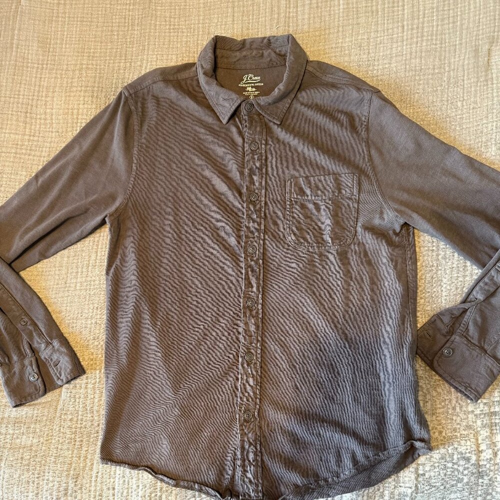 J. Crew gray cotton button down